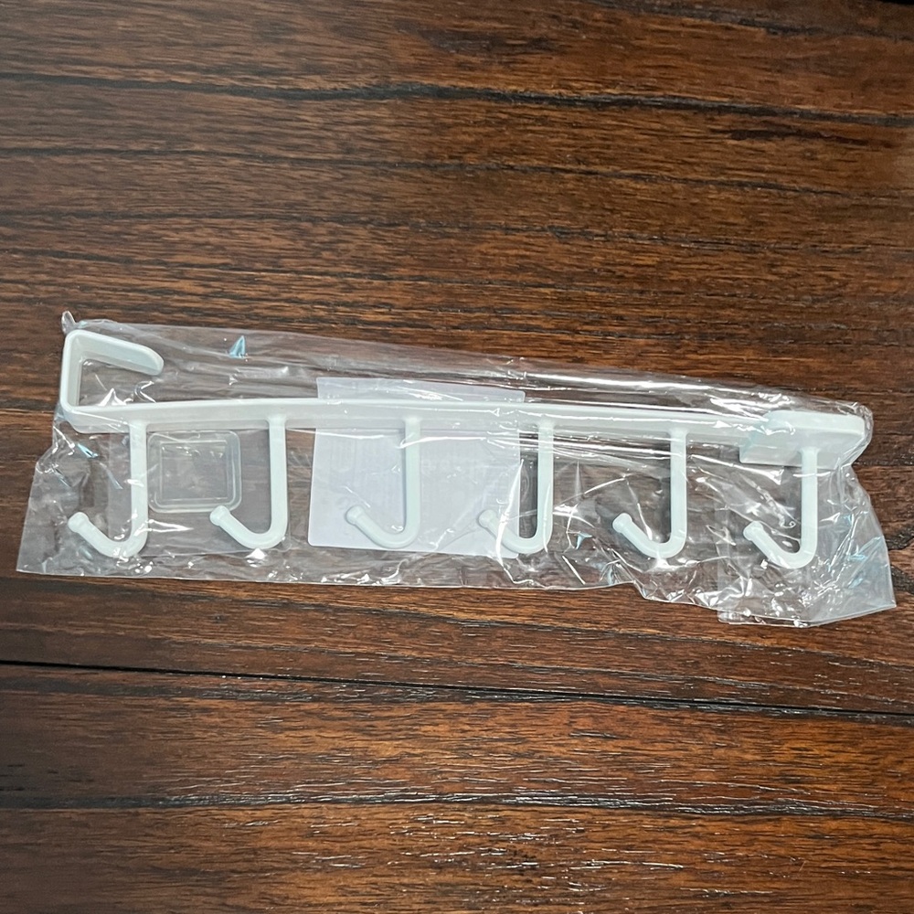 New $4 Add-On Hook Rack Kitchen Cupboard Tool Organizer Handy Hanging Hooks